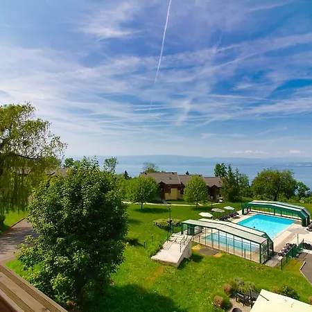 Vue Lac Leman & Piscine - Parking Free - Confort Appart 6 Pers
